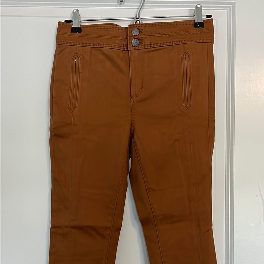 Brown High-Waisted Pants